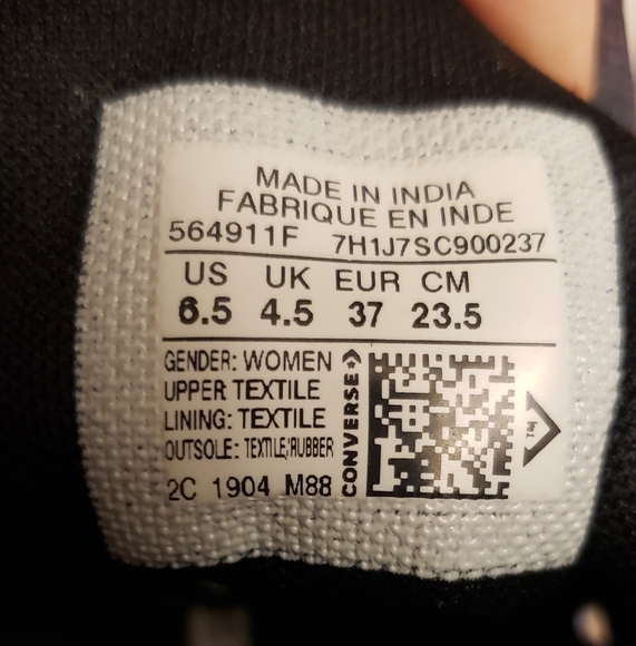 Converse Chuck Taylor All Star Glitter Fade High Tops Women’s 6.5 - Picture 15 of 16